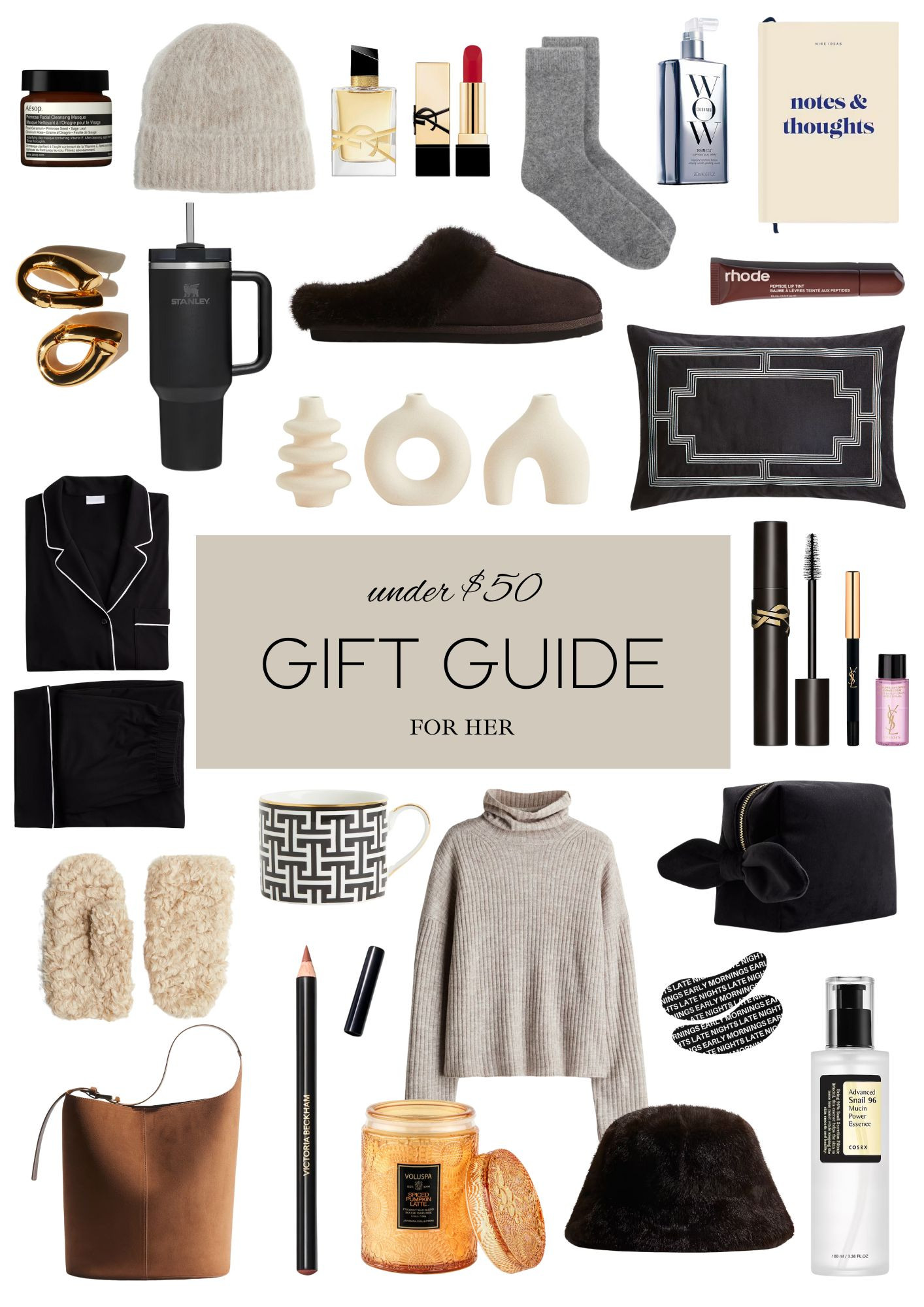 Gift ideas she’ll love, all under $50! 🎁 From cozy must-haves to little luxuries, I’ve rounded up the best budget-friendly gifts that won’t break the bank. Perfect for stocking stuffers or that secret Santa swap. Plus, where possible, I’ve added other variations like colors and styles so you have more options to choose from. Happy gifting!

#GiftGuide #Under50Gifts #HolidayShopping

#LTKgiftguide