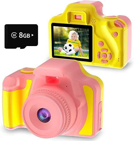 Ourlife Kids Camera for Girls Christmas Birthday Gifts Age 3-12, 1080P HD Digital Video Toddler C... | Amazon (US)