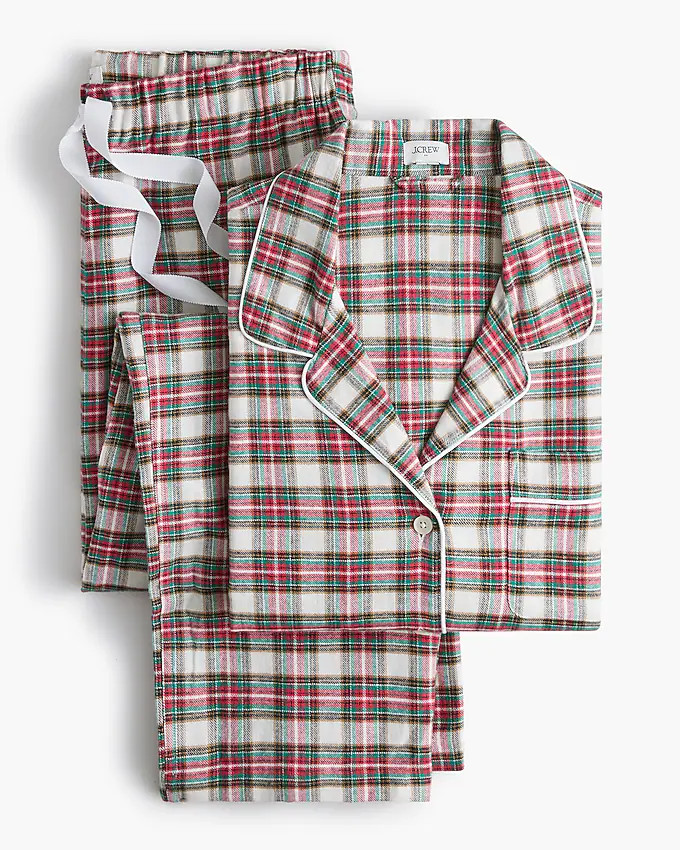 Plaid flannel pajama set | J.Crew Factory