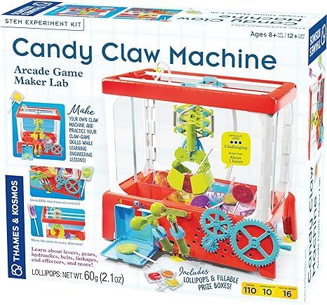 Thames & Kosmos Candy Claw Machine STEM Experiment Maker Lab | Build Your Own Claw Machine | Lear... | Amazon (US)