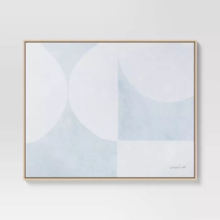 30" x 24" Shapes Framed Wall Canvas Blue - Threshold™ | Target
