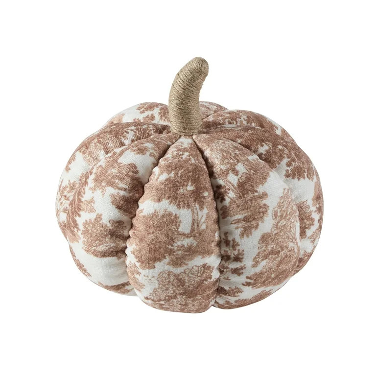 My Texas House 6" x 10" Whimsical Ginger Pumpkin Toile Shaped Decorative Pillow | Walmart (US)