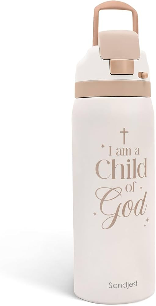 Christian Insulated Stainless Steel Water Bottle with Straw for Sports and Travel, Child of God, ... | Amazon (US)