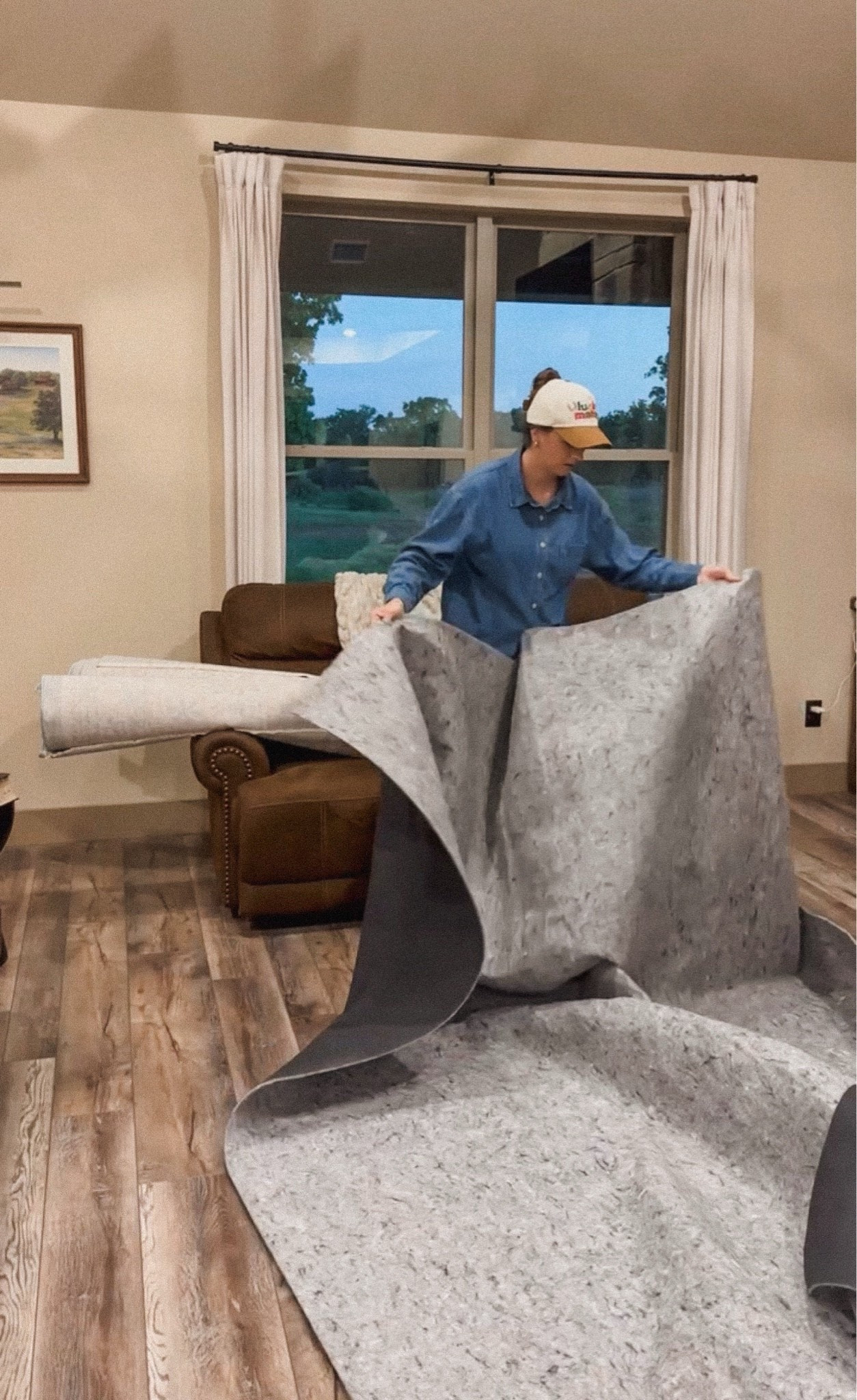 Under rug padding I bought for our living room & my girls room!!

#LTKHome