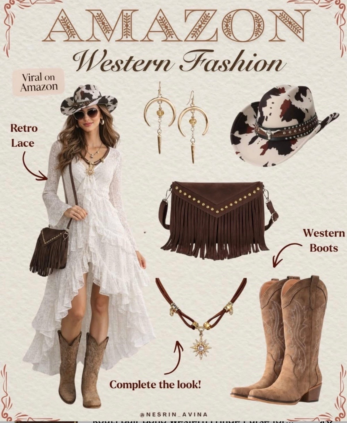 Amazon country concert styling
Western girl look 