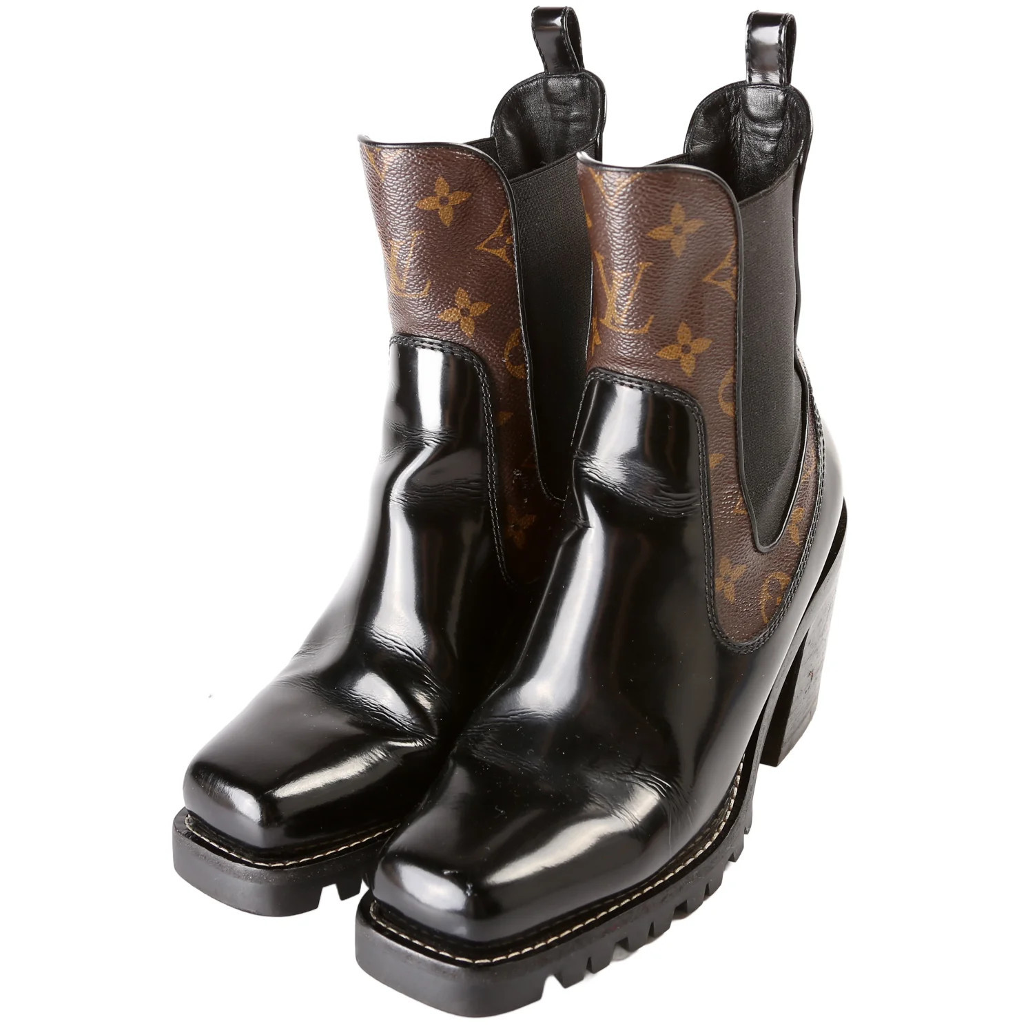 Monogram Chelsea Boots Size 39 | Keeks Designer Handbags