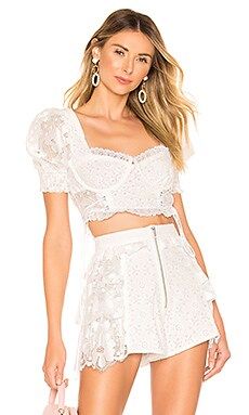 Indio Lace Crop Top
                    
                    For Love & Lemons | Revolve Clothing (Global)