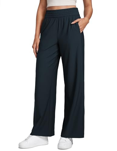 CRZ YOGA Drapey Wide Leg Casual Pants 28"/30"/32" | Amazon (US)