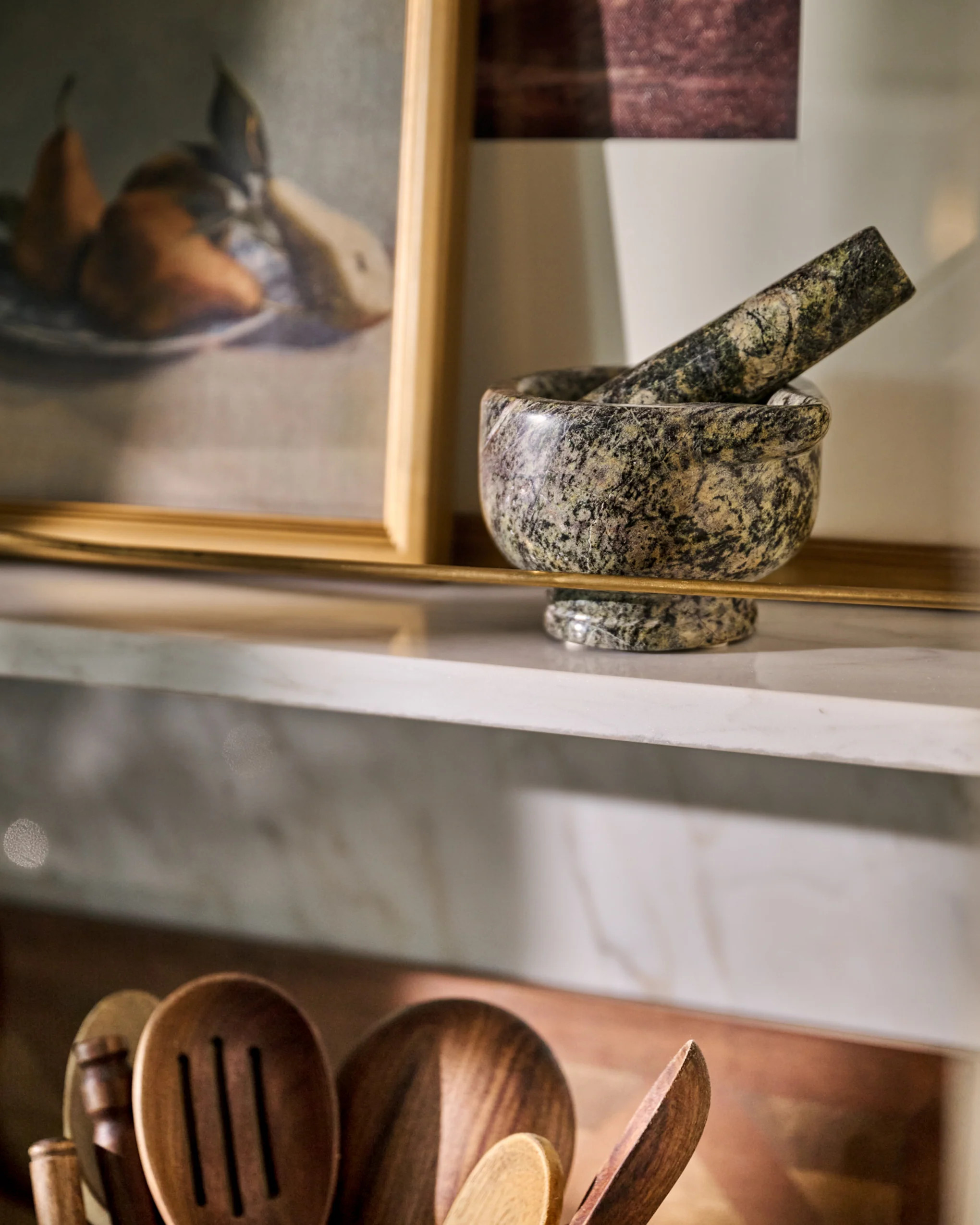 Forest Marble Mortar and Pestel | Magnolia