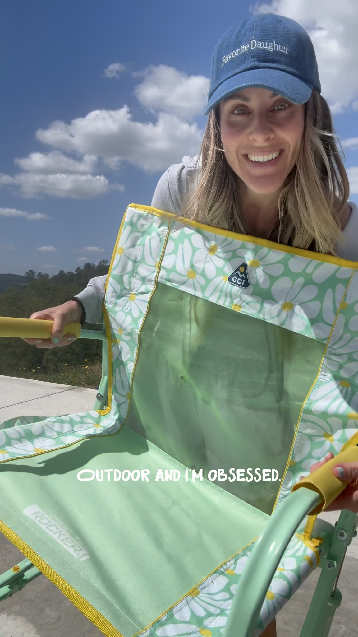 Obsessed with the freestyle rocker from GCI outdoor. It is so comfortable and well-made, rocks, but is easy to carry. Perfect for all the sporting events and camping this summer. So bummed that this print is showing out of stock now 😭 I also ordered the black.