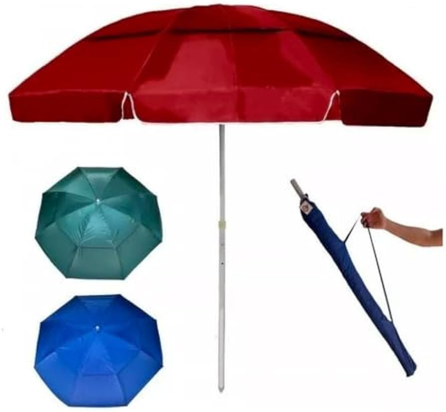 Guarda Sol Gigante Piscina Pesca Praia Camping Verão 2,40m | Amazon (BR)