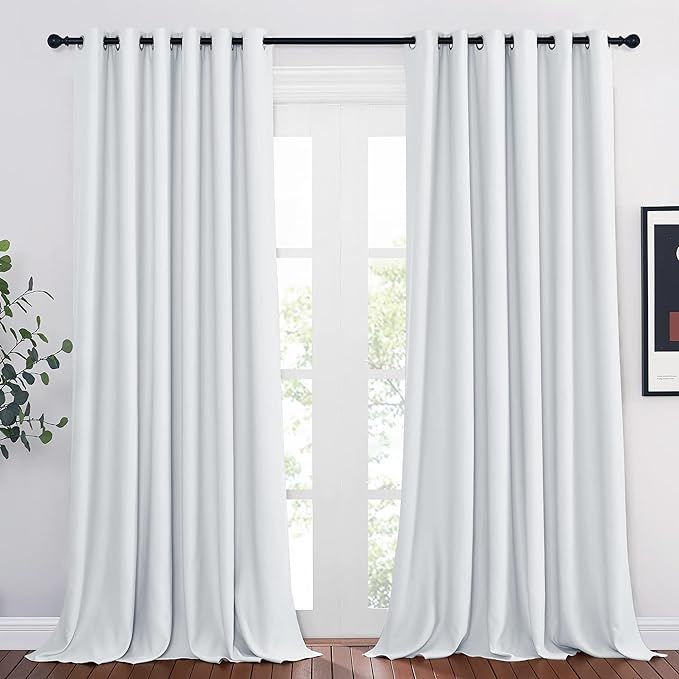 NICETOWN Room Darkening Extra Long Curtains - Home Fashion Ring Top Thermal Insulated Weighted La... | Amazon (US)