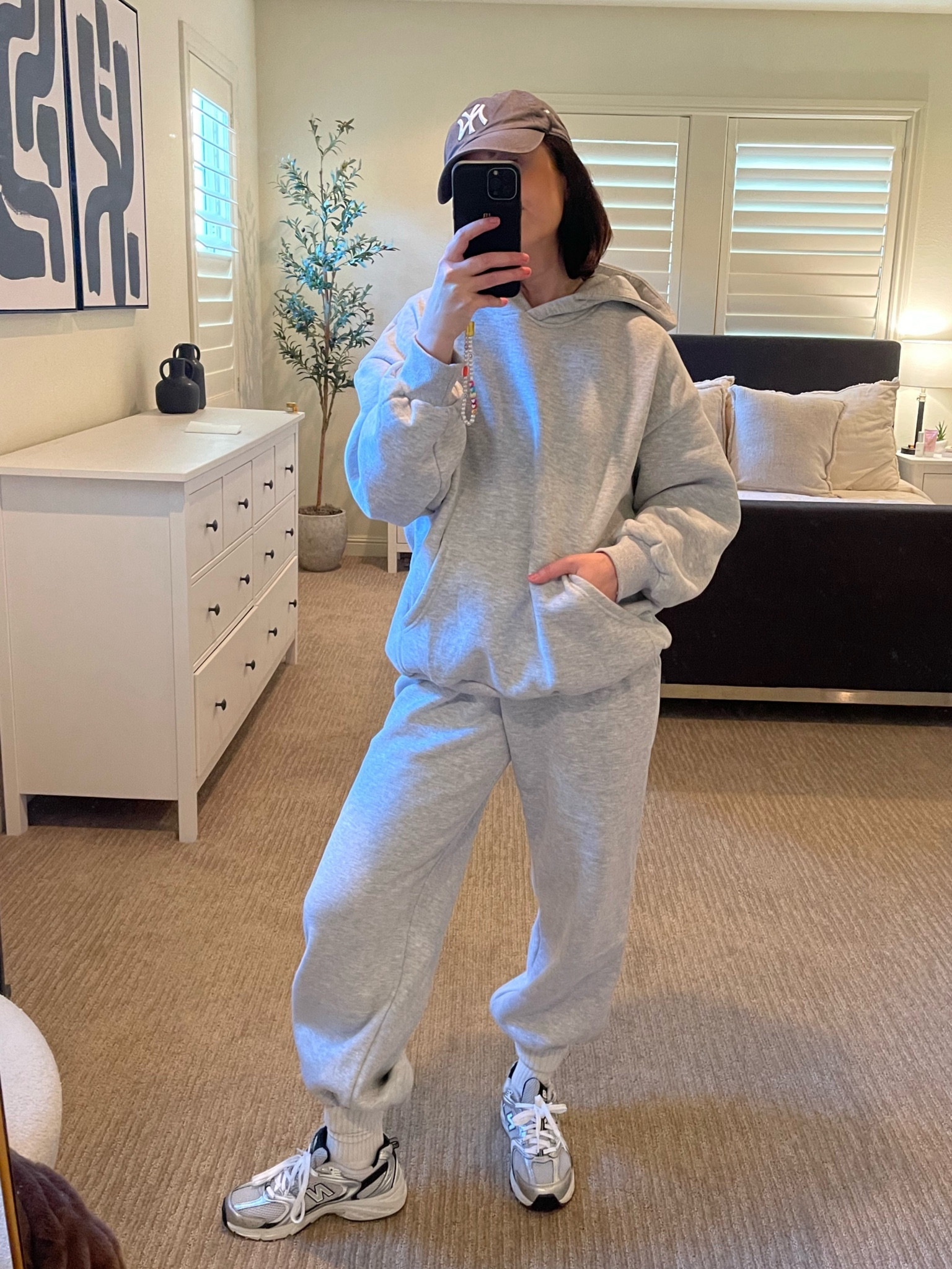 So comfortable 
Love this sweat set . Comes in so many colors (wearing a medium , could go a small) new balance 530
Perfect for travel too 🫶🏼

#LTKSeasonal #LTKstyletip #LTKtravel