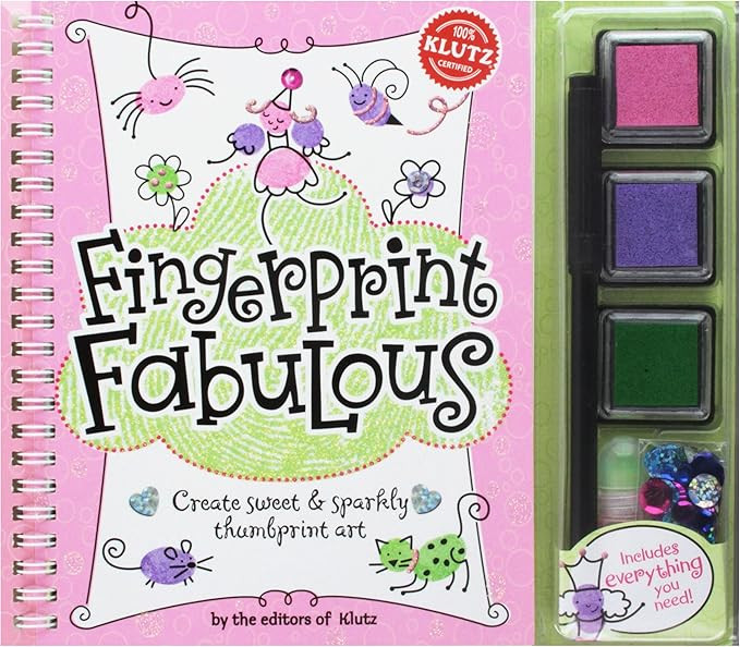 Klutz Fingerprint Fabulous: Create Sweet and Sparkly Thumbprint Art Craft Kit | Amazon (US)