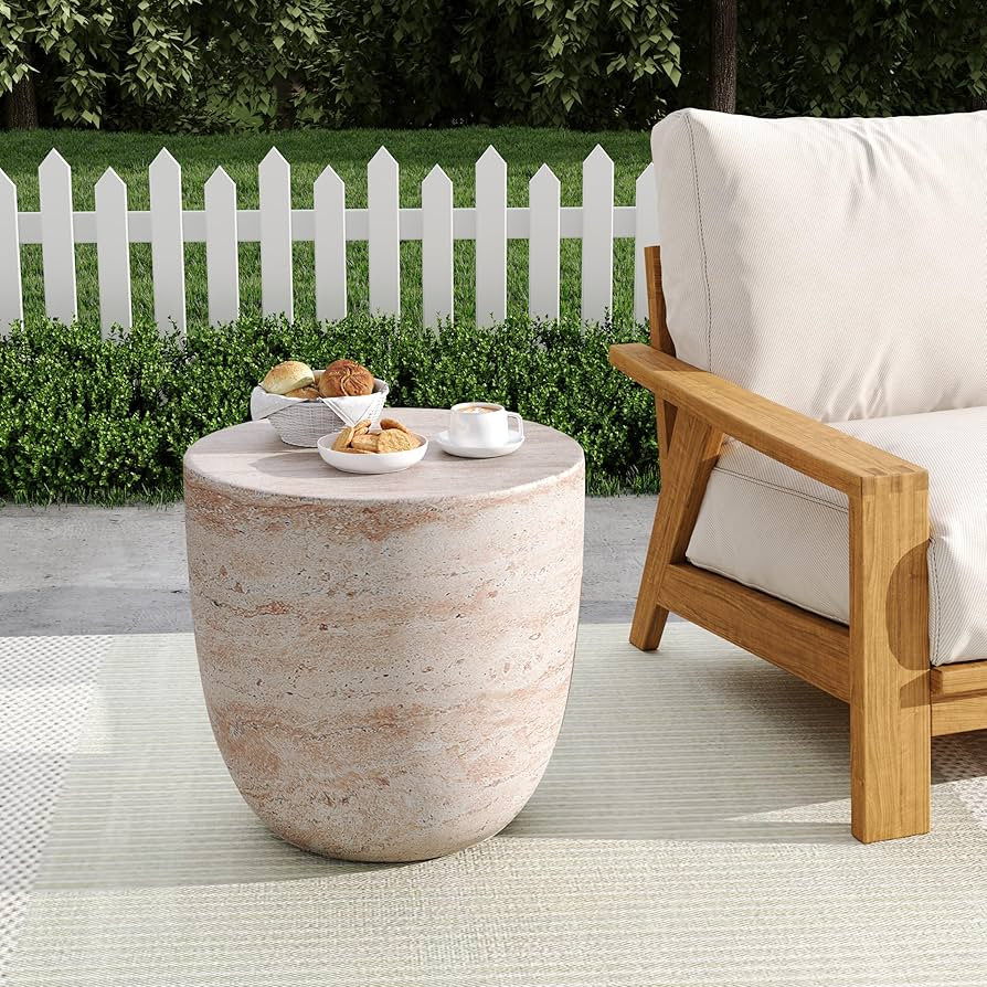 Christopher Knight Home Jaym 15.75" H Indoor Outdoor Accent Side Table, Patio Decorative End Tabl... | Amazon (US)