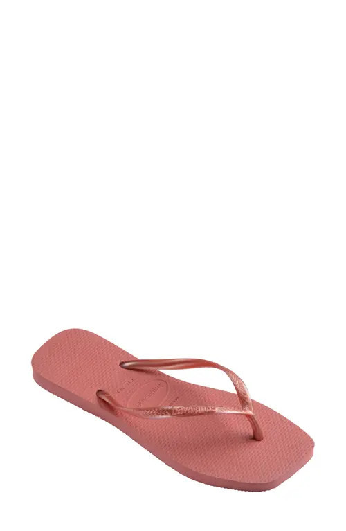 Havaianas Slim Square Flip Flop in Canyon Clay at Nordstrom, Size 7 | Nordstrom