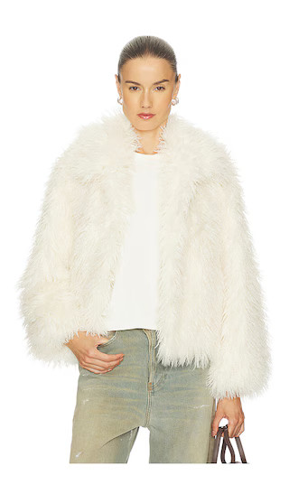 Geraldine Coat in Ivory | Revolve Clothing (Global)