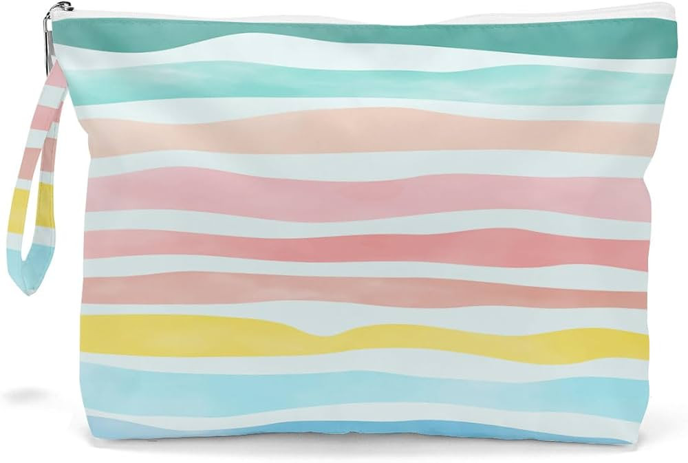 Fokongna Wet Dry Bag, Wet Bag for Swimsuit Travel Beach Bag, Diaper Bag Toiletry Bag Waterproof L... | Amazon (US)