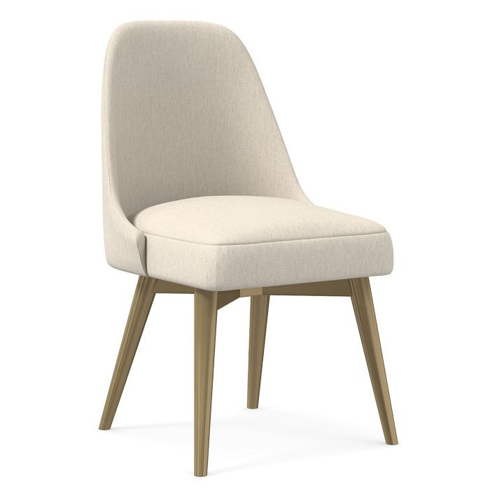 Mid-Century Swivel Office Chair - Metal Legs | West Elm (US)