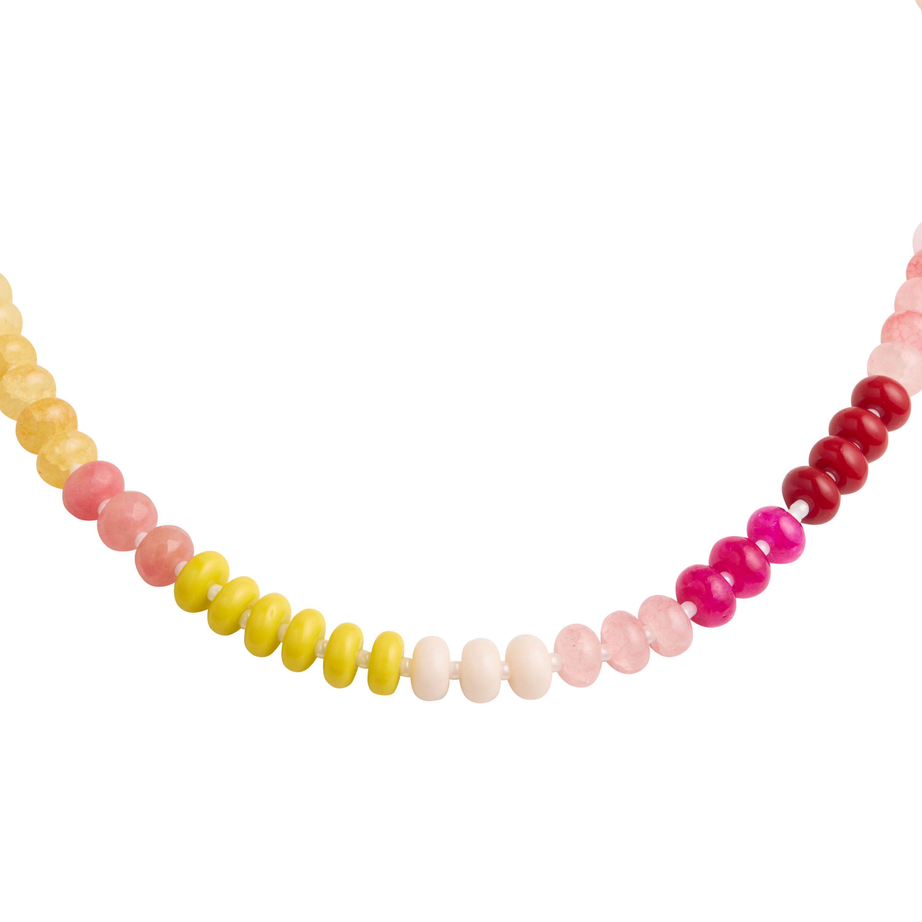Warm Multicolor Glass Beaded Necklace | World Market