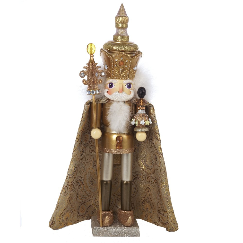 Kurt Adler 18-Inch Hollywood Gold King Nutcracker | Amazon (US)