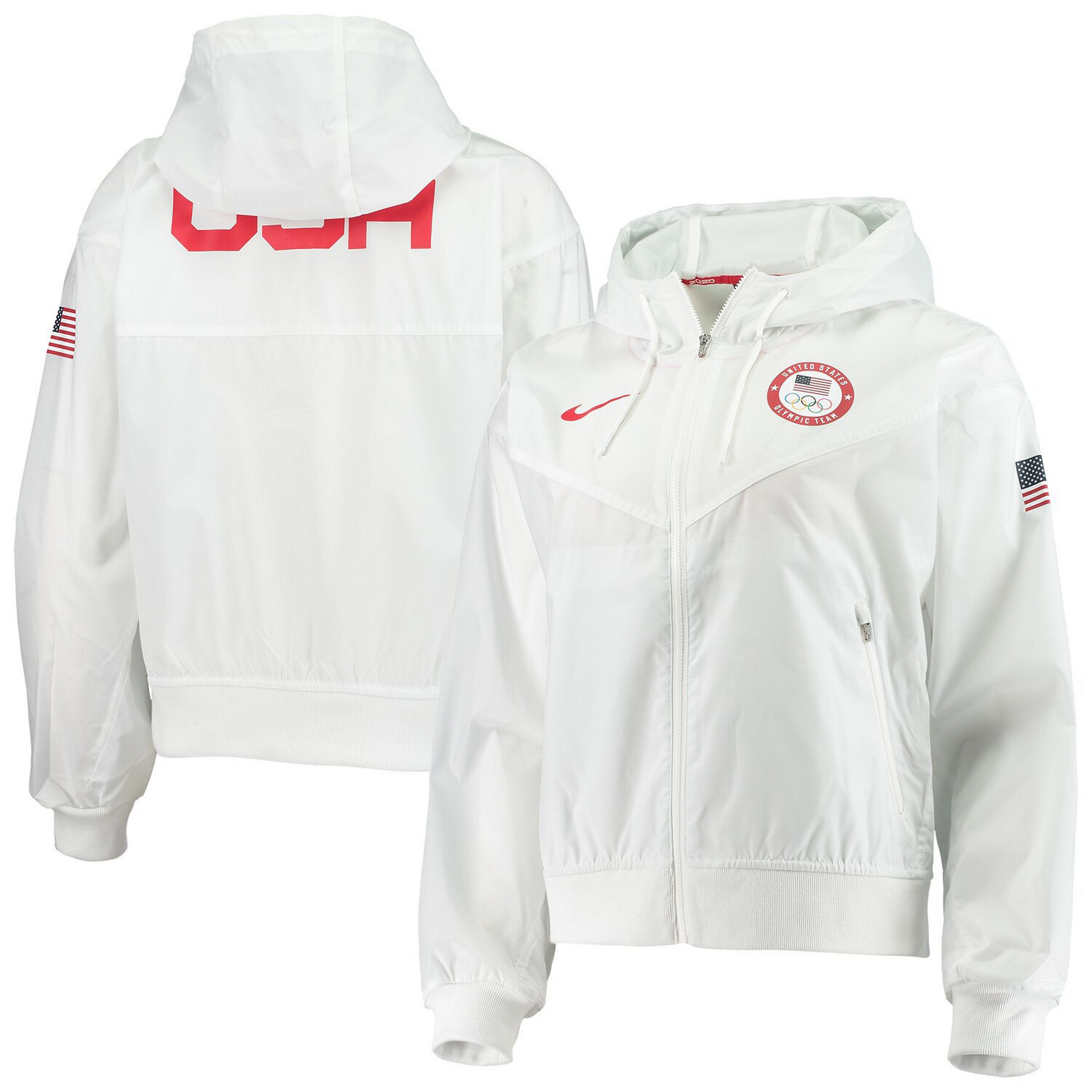 Women's Nike White 2020 Summer Olympics Windrunner Full-Zip Jacket | Kohl's