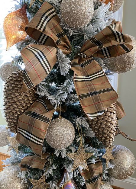 Christmas tree decor 
.
.
Christmas / tree / artificial tree / ornaments/ target / tartan / ribbon / tree ribbon / acorn/ jumbo ornaments/ fake tree / flocked tree / bows / deck the balls / Christmas decorations / Santa / holiday / holiday decor 

#LTKhome #LTKHoliday