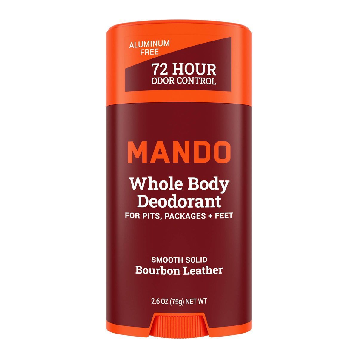 Mando Whole Body Deodorant - Smooth Solid Deodorant - 2.6oz - Trial Size - Bourbon Leather | Target
