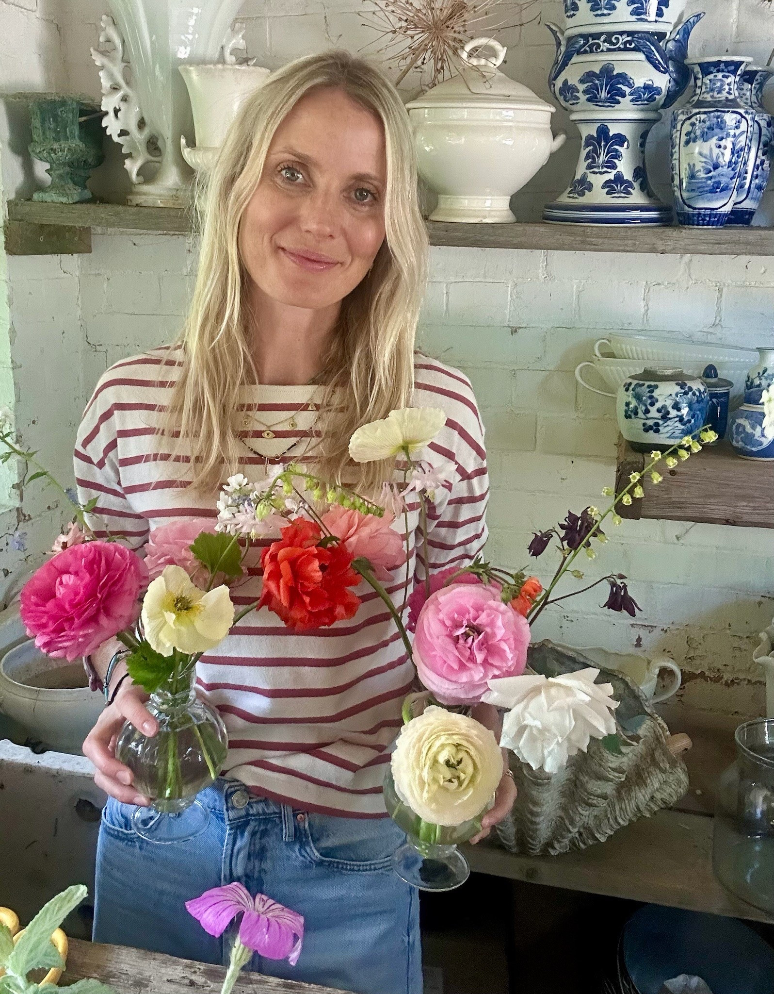 Sunday stripes & colour with May colour - ranunculus & sweet rocket!  

#LTKspring #LTKsummer #LTKuk