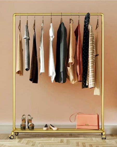 Gold Clothing Rack - Tap below to shop | Follow for more! Xx