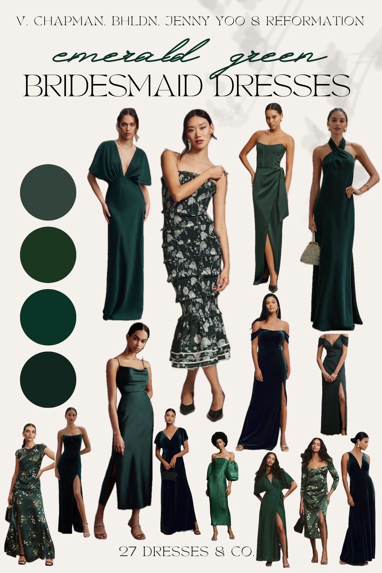 Emerald green bridesmaid and wedding guest dresses 💚

#LTKStyleTip #LTKWedding