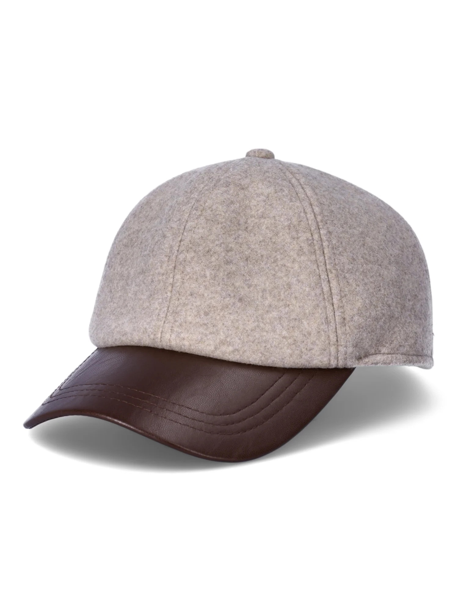 Time and Tru Women's Flannel Baseball Hat, Ivory | Walmart (US)