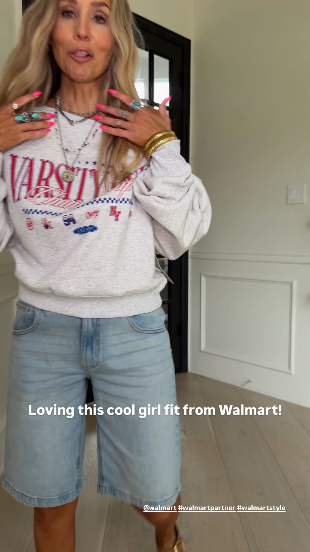 🤍 Loving this cool girl outfit— I am loving the jorts trend, giving Free People. 

I’m wearing size s / my tts
5’5” | 120 ish lbs 

@Walmart #walmartpartner #walmartstyle