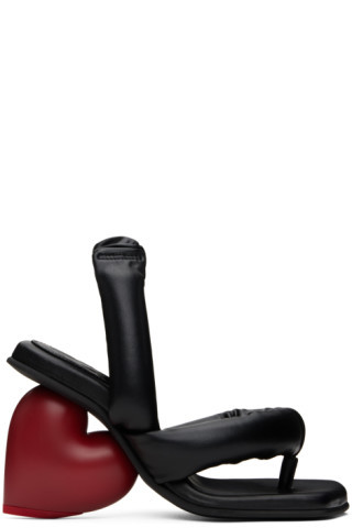 Black Love Heeled Sandals | SSENSE