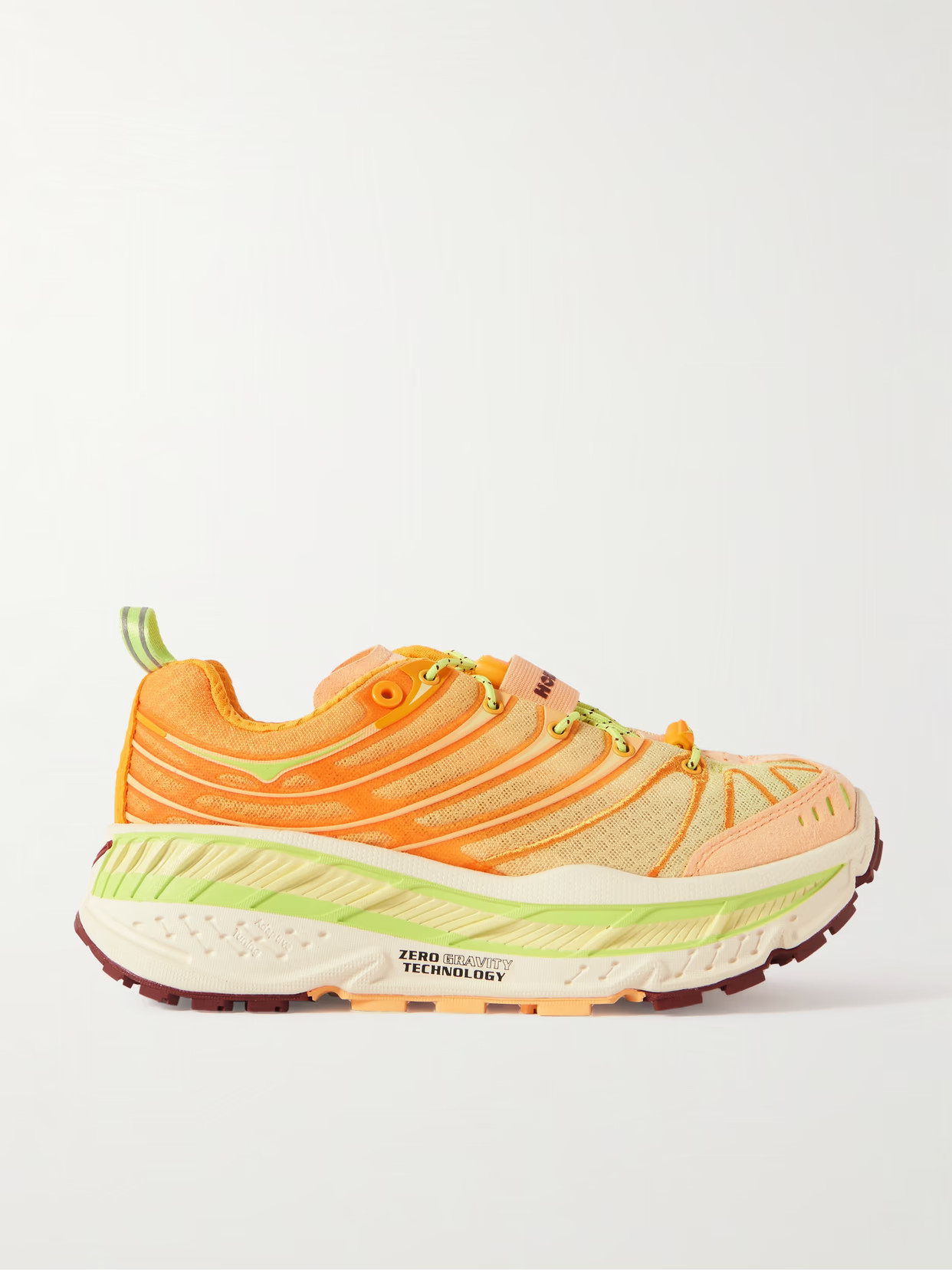 Hoka - Stinson Evo Og Rubber-trimmed Mesh Sneakers - Yellow | NET-A-PORTER (US)