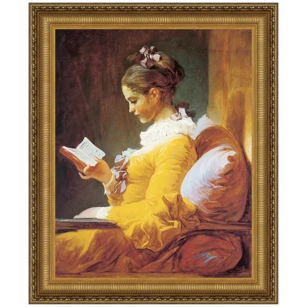 A Young Girl Reading, 1770 - 1772 by Jean-Honore Fragonard Framed Painting Print | Wayfair Professional