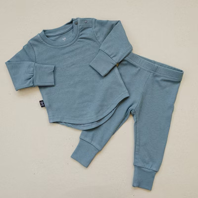 Infant Sterling Two Piece Set Blue 9-12M - Olive + Scout | Target