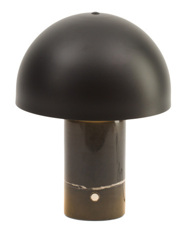 13in Herbage Marble Base Table Lamp | Marshalls