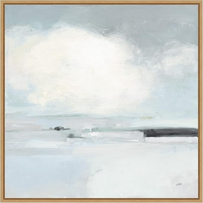 Amanti Art Framed Canvas Wall Art 22x22 Neutral Horizon I by Julia Purinton, Framed Wall Art Canv... | Amazon (US)