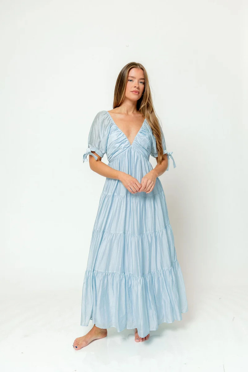 Grayson Maxi Dress in Light Blue - Bump Friendly & Inclusive Sizing | Worth Collective