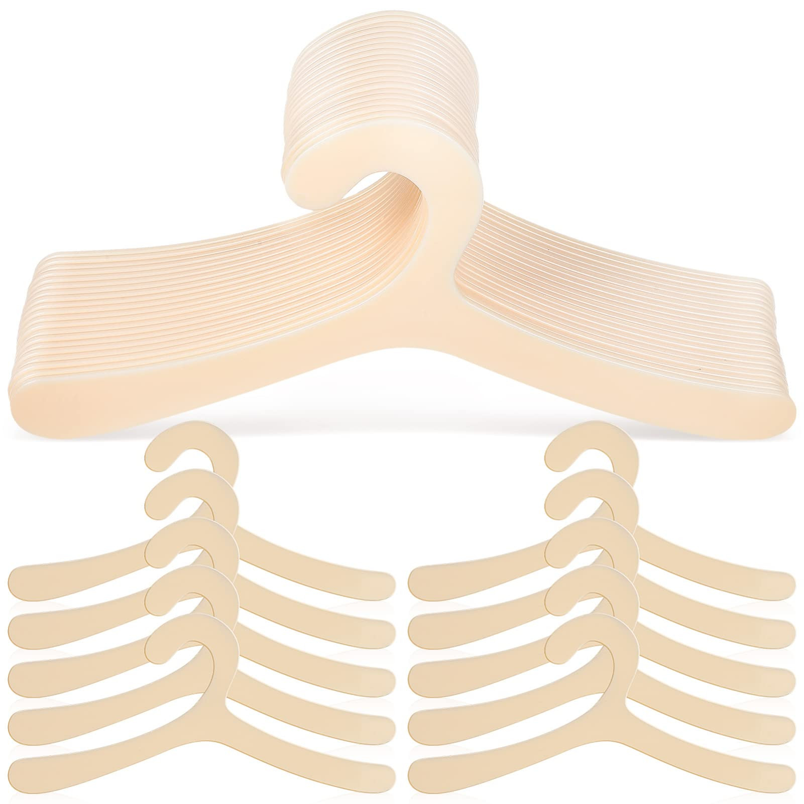 Cat Clothes Hangers, 40 Pcs Cat Clothes Rack Pet Costume Rack Dog Clothes Closet Doll Hangers | Amazon (US)