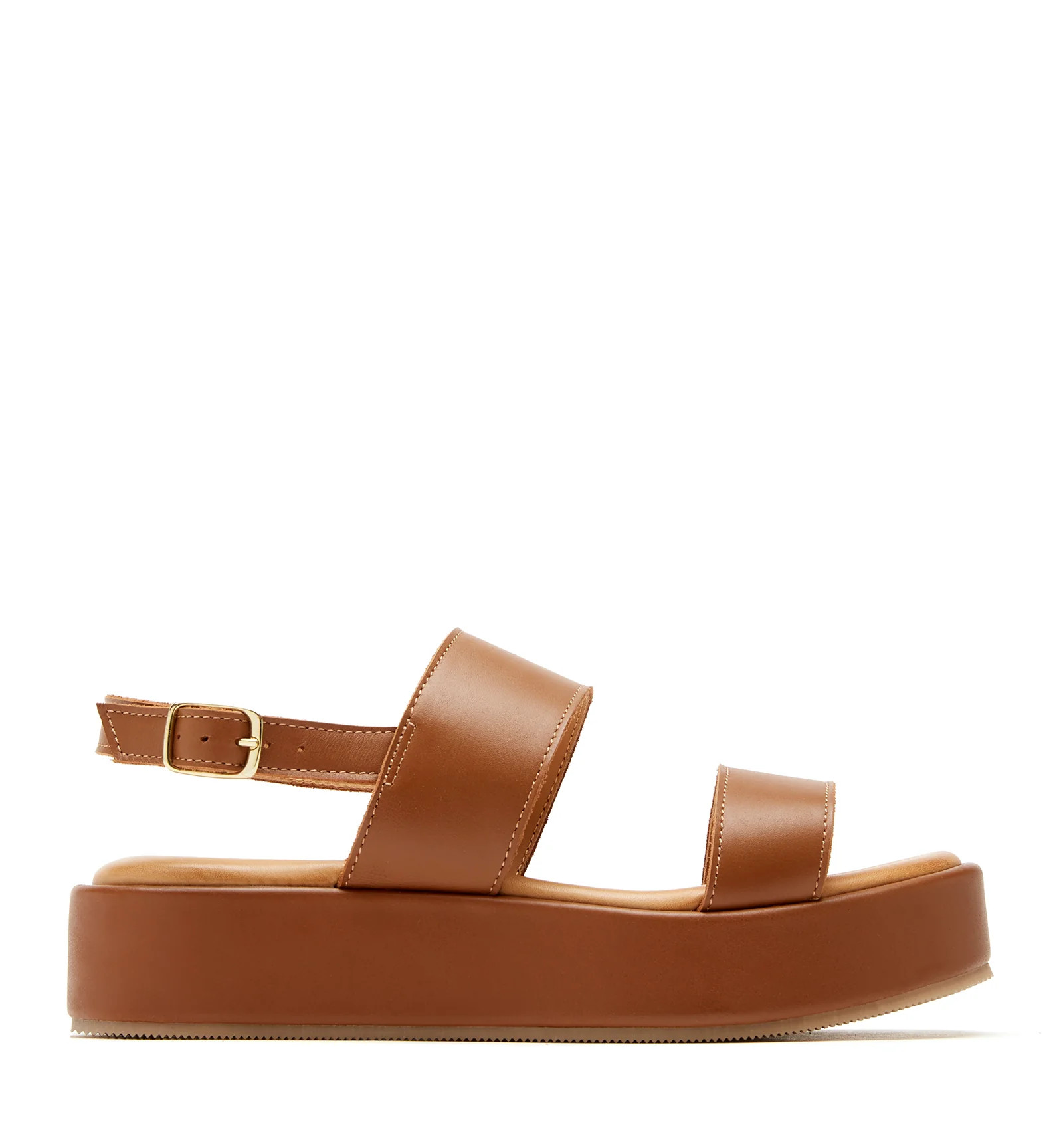 SARAI LEATHER PLATFORM SANDAL | La Canadienne