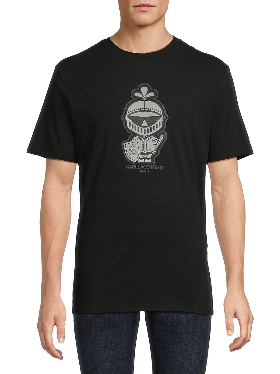 Karl Lagerfeld Paris Men's Logo T-Shirt - Black - Size XXL | Saks Fifth Avenue OFF 5TH