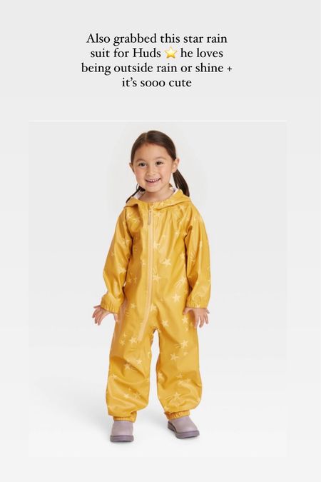 Target toddler star rainsuit 

Toddler outfit, baby outfit; toddler spring fashion, target fashion, family fashion 

#LTKkids #LTKbaby #LTKfamily