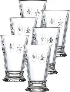 La Rochere Fleur De Lys (10 oz) Double Old Fashioned Glass Set of 6 - Drinking Glasses For Any Oc... | Amazon (US)