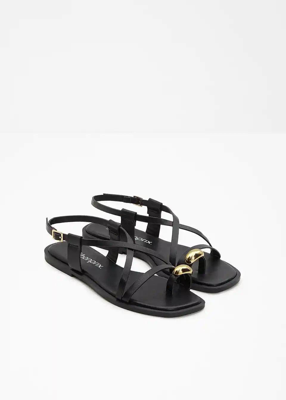 Zehenstegsandalen mit Metallic-Detail | Bonprix DE