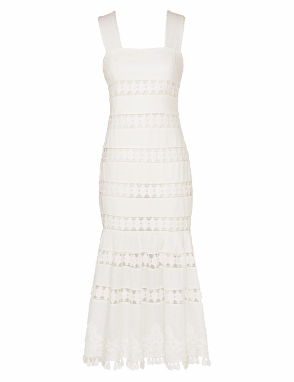 Pop Trimmed Midi Dress | ZIMMERMANN (US, CA, EU, MENA)