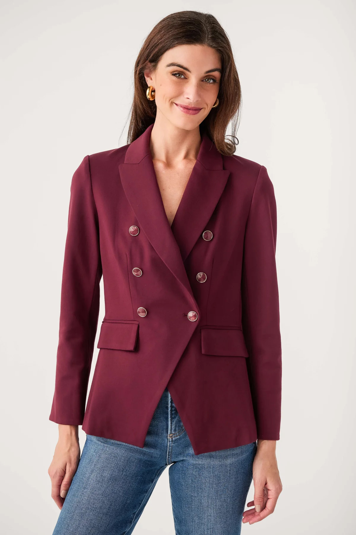 Current Air Double Breasted Blazer | Social Threads