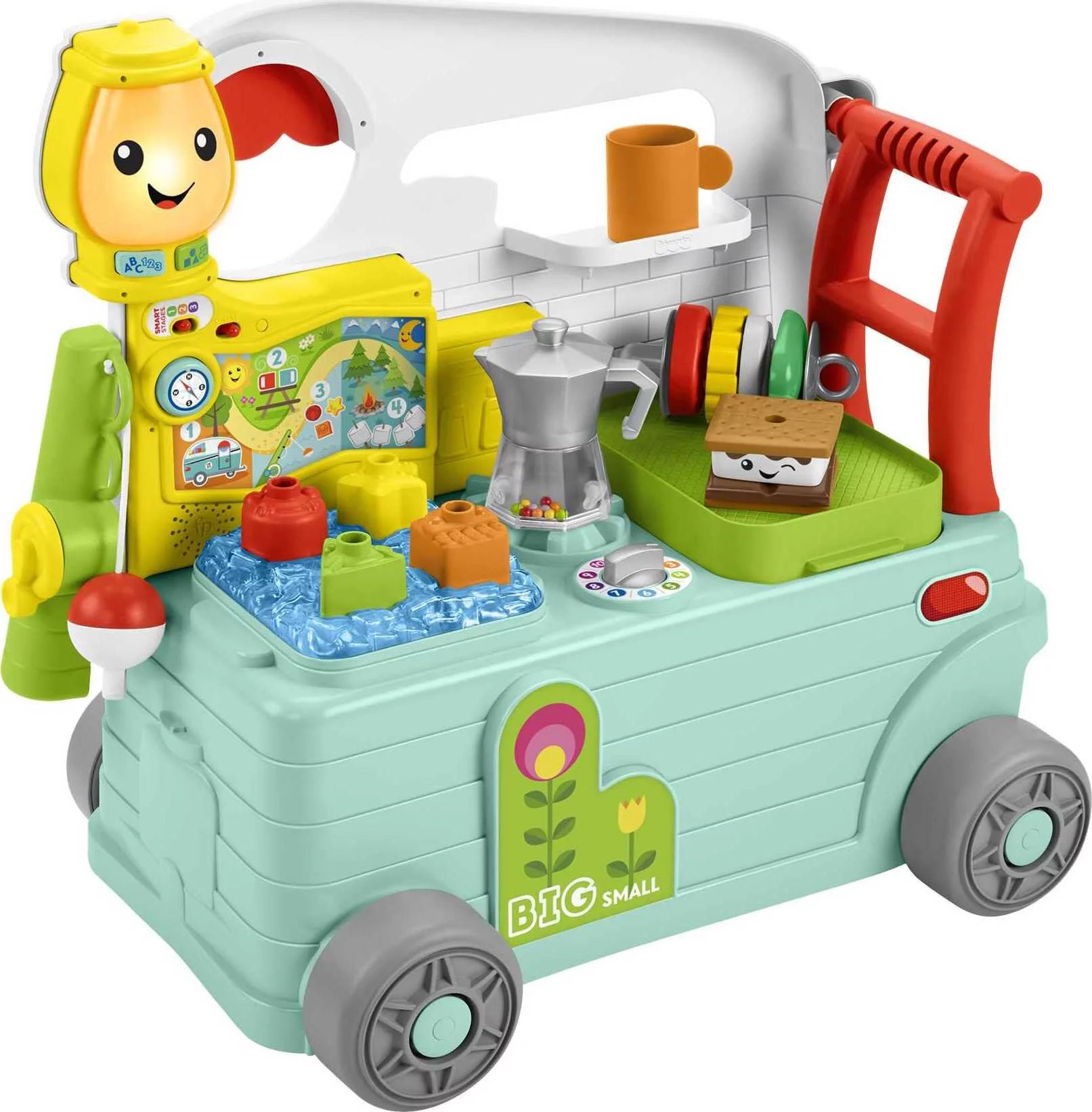 Fisher-Price Laugh & Learn 3-in-1 On-the-Go Camper Walker & Activity Center - Walmart.com | Walmart (US)