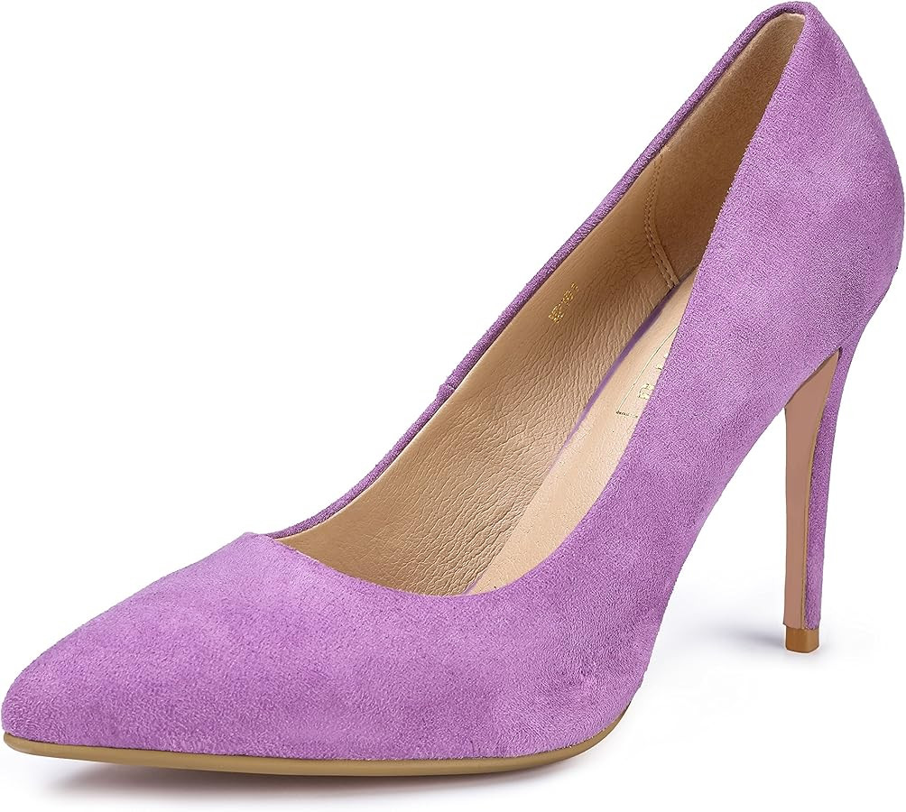 IDIFU Women's IN4 Classic Pointed Toe High Heels Pumps Wedding Dress Office Shoes | Amazon (US)